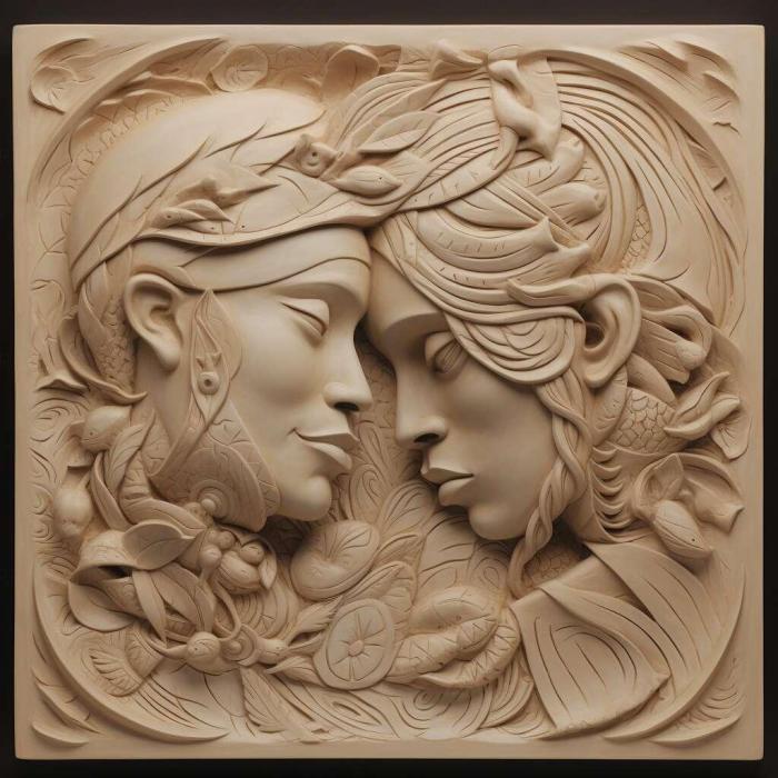 نموذج ثلاثي الأبعاد لآلة CNC 3D Art 